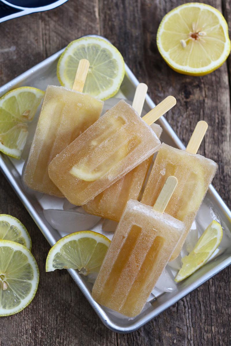 Spiked arnold palmer popsicles