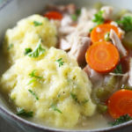 Classic, hearty version of Chicken and Dumplings Soup made from scratch using a whole chicken to make the tastiest broth. Easy-to-make, loaded with vegetables, and topped with fluffy homemade dumplings.