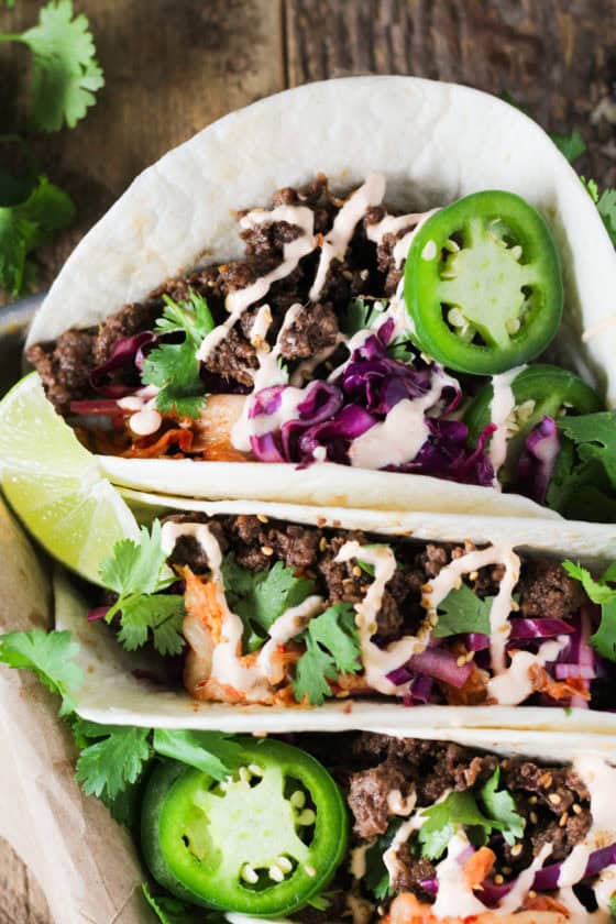 Korean Ground Beef Tacos Modern Farmhouse Eats