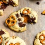 caramel pretzel chocolate chip cookies