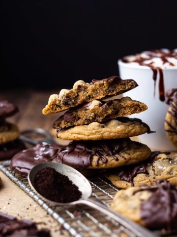 chocolate mocha espresso cookies