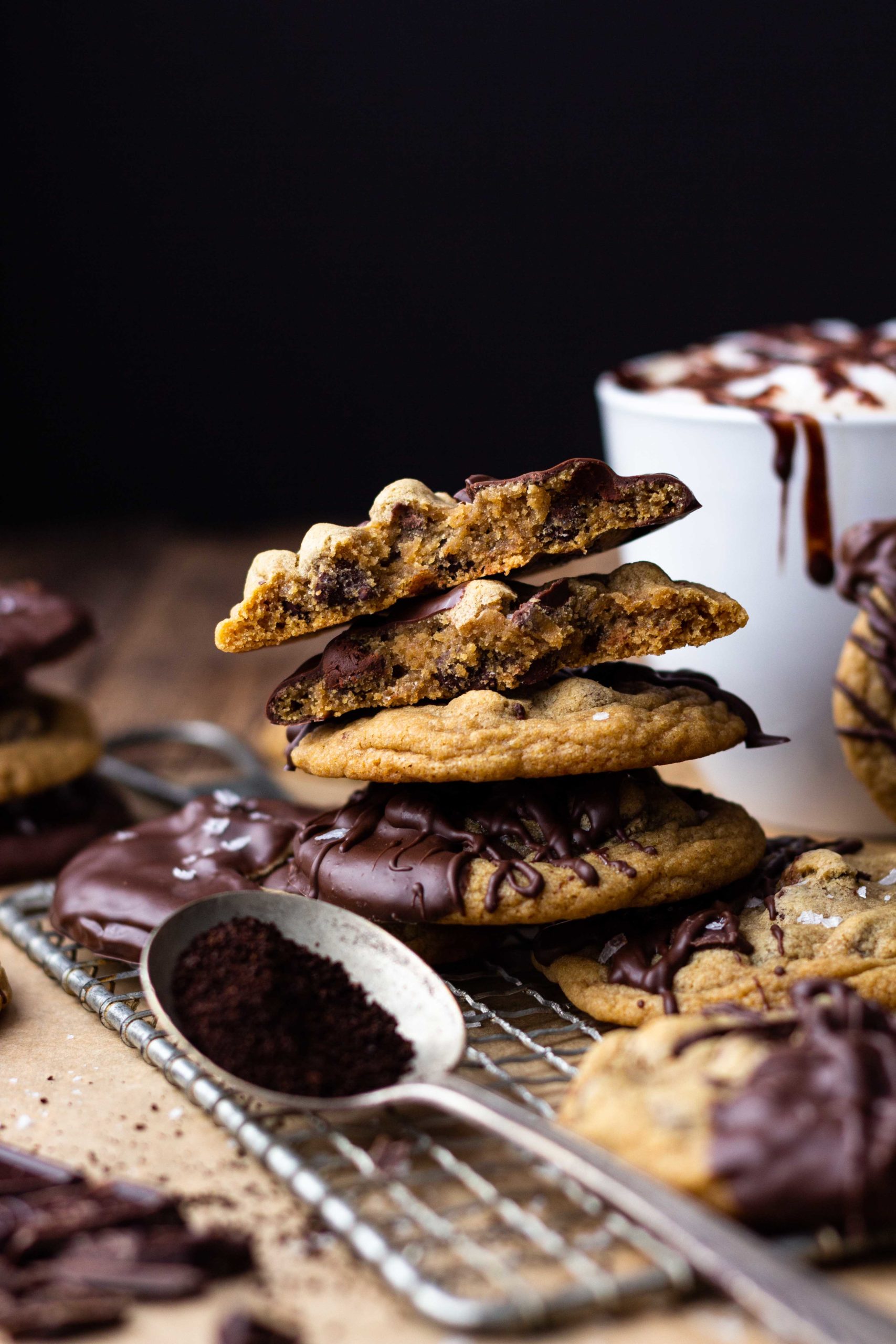 chocolate mocha espresso cookies
