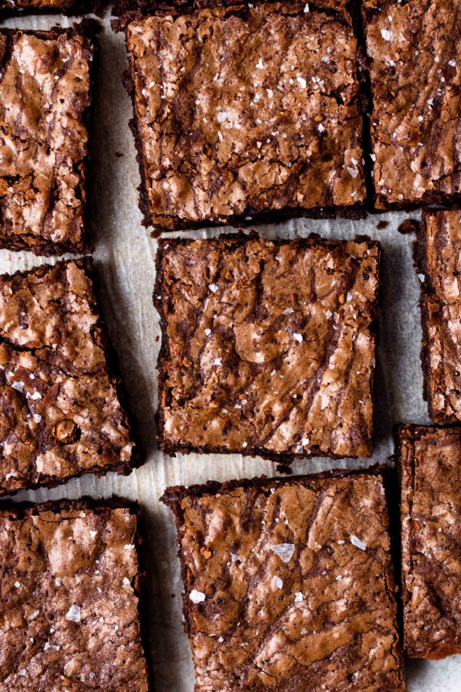 The brownies of your dreams! Thick, chewy, chocolatey, and extra fudgy with a crinkle top. These brownies are super easy to make with ingredients you likely already have in your pantry. To prepare the brownies, all you need is 10 minutes and one mixing bowl. They're even better than boxed brownies!