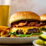 Crazy good burgers! Insanely juicy and flavorful burgers that are dripping with butter, smothered in melty cheese, and tucked between buttery, toasted buns.
