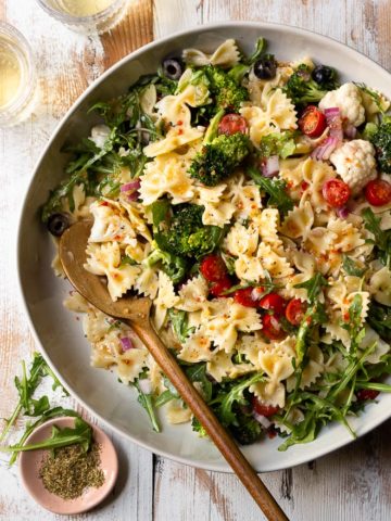 Creamy Italian Ranch Pasta Salad