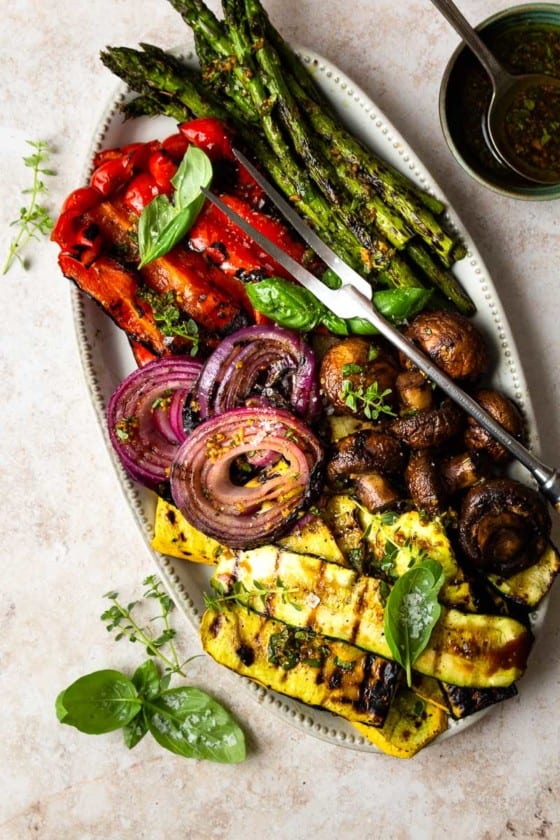 Zesty Balsamic Marinated Grilled Vegetables Modern Farmhouse Eats