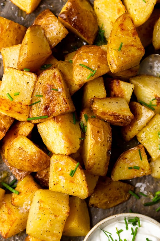 Crispy Salt and Vinegar Roasted Potatoes - Modern Farmhouse Eats