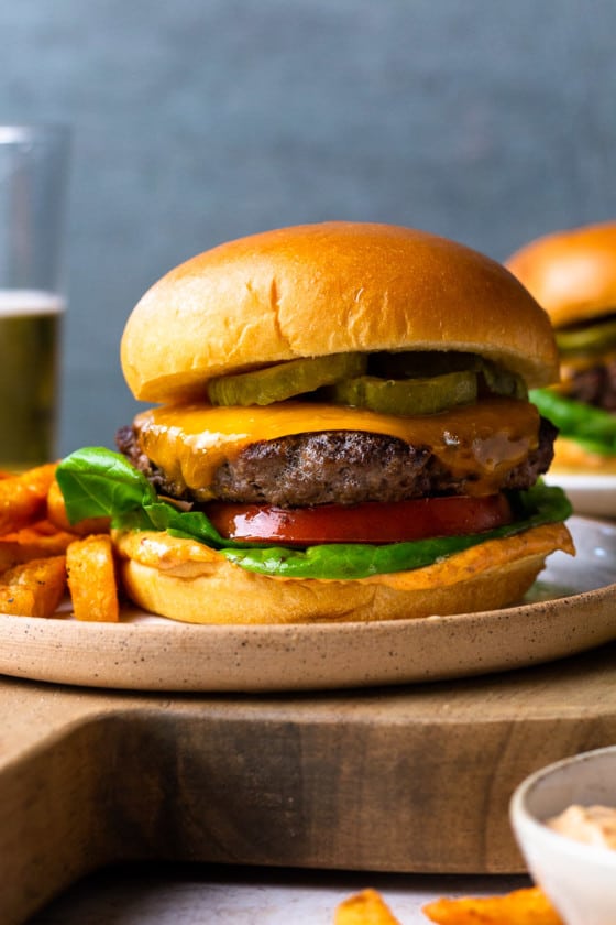 Juicy Venison Burger Recipe with Smoky Aioli Modern Farmhouse Eats