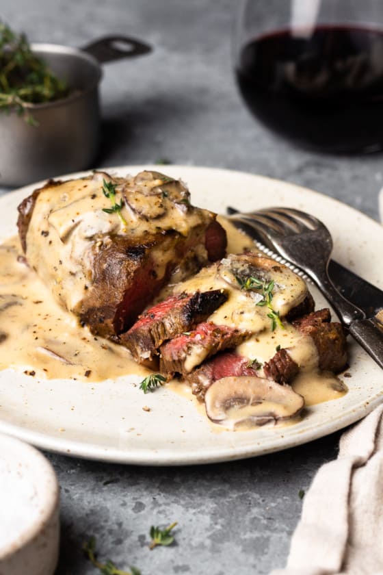 Venison Steak with Mushroom Cream Sauce Modern Farmhouse Eats
