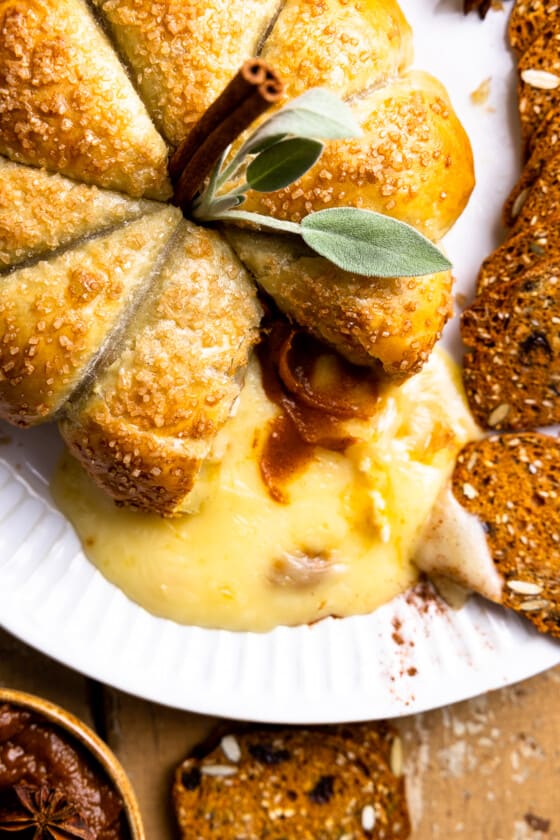Pumpkin Puff Pastry Baked Brie Modern Farmhouse Eats