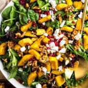 pumpkin salad in a salad bowl