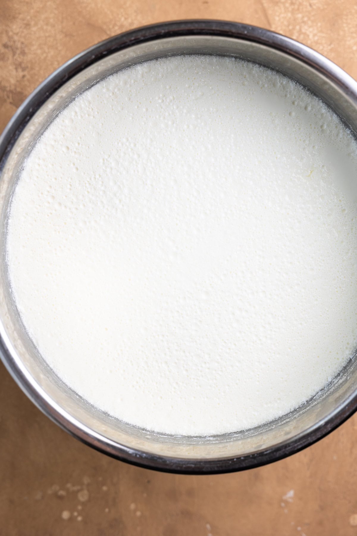 Finished yogurt in an Instant Pot.